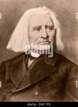 Ungarische Komponist und Dirigent Franz Liszt. Foto Stockfoto