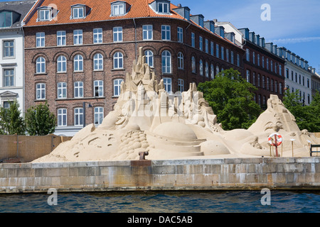 Kopenhagen Dänemark EU internationale Sandskulpturenfestival Spektakel von weltweit talentiertesten Sand Künstlern geschaffen wurden. Stockfoto
