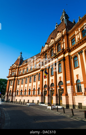 Zentrale Verwaltung Gebäude von Brasov Grafschaft, in Rumänien, neobarocke Architektur Stil des XIX Jahrhunderts, Stockfoto