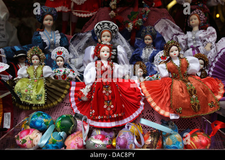 Souvenir-Puppen, Budapest, Ungarn Stockfoto