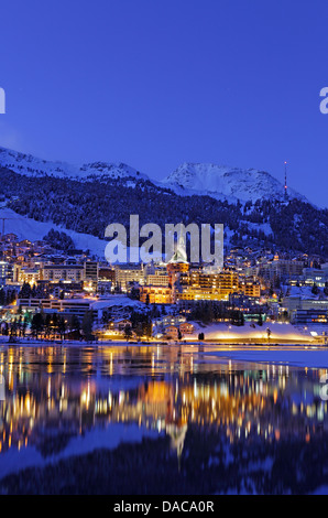 St. Moritz, Kanton Graubünden, Schweiz Stockfoto