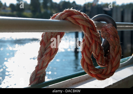 Seil auf der Whidbey-Island-Fähre, WA Stockfoto