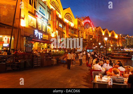 Clarke Quay, Singapur, Asien Stockfoto