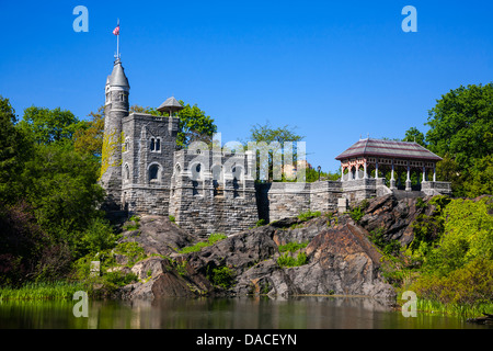 Schloss Belvedere im Central Park in Manhattan, New York City, USA. Stockfoto