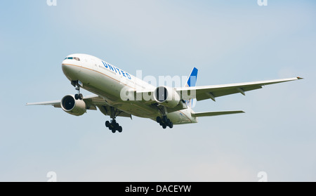 United Airlines Boeing777 Stockfoto