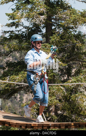 Canopy Walk Big Bear Lake, Kalifornien. Stockfoto