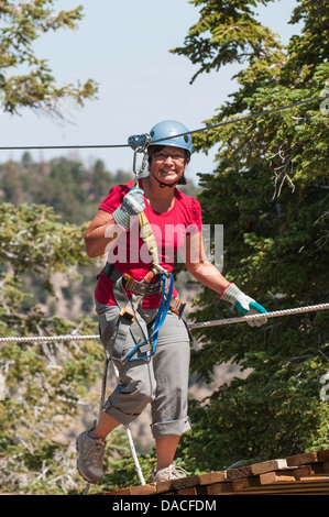 Canopy Walk Big Bear Lake, Kalifornien. (MR) Stockfoto