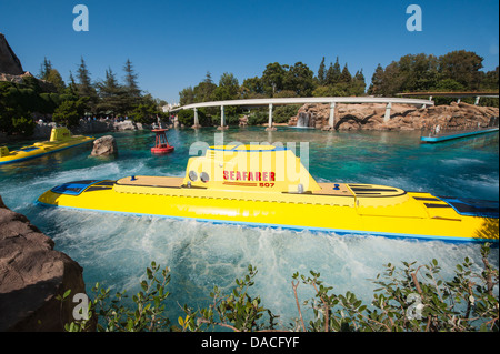 Monorail und u-Boot Reise fahren Disneyland, Anaheim, Kalifornien. Stockfoto