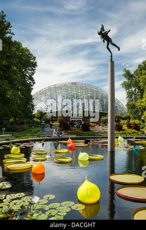 Die Climatron im Missouri Botanical Garden in St. Louis, Missouri, Vereinigte Staaten von Amerika Stockfoto