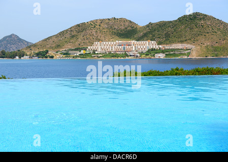 Infinity-Swimmingpool im Luxus-Hotel, Bodrum, Türkei Stockfoto