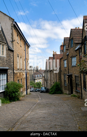 Sanfte Street, Frome, Somerset an sonnigen Tag Stockfoto