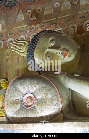 Asien, Sri Lanka, Central Province, Dambulla, goldenen Tempel von Dambulla, Höhle Nr. 2, die Höhle der großen Könige Stockfoto