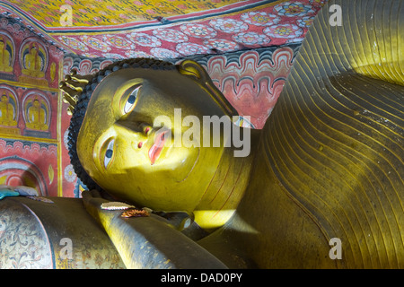 Asien, Dambulla, goldenen Tempel von Dambulla, Sri Lanka, Zentralprovinz Höhle Nr. 4 Stockfoto