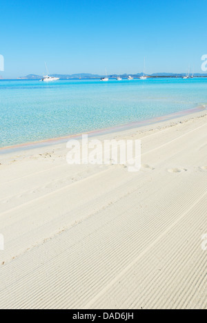 Ses Illetes Strand, Formentera, Balearen, Spanien, Mittelmeer, Europa Stockfoto