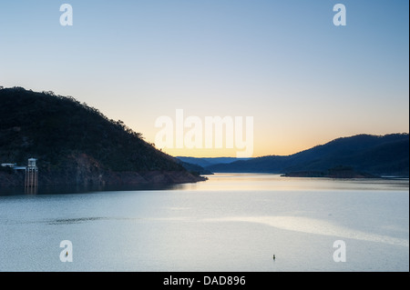 Schöne ruhige Szenen aus Lake Eildon in Victoria's High Country. Australien. Stockfoto