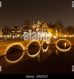 Leliegracht in Amsterdam, Niederlande Stockfoto