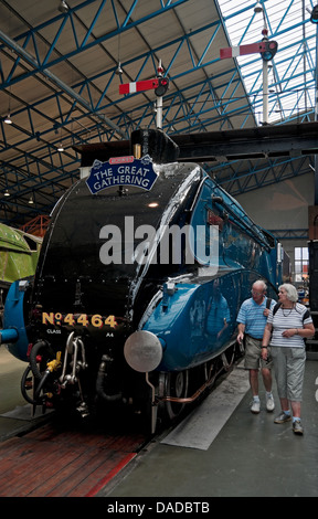 A4 Pacific Class Dampfzuglok Bittern Great Gathering National Railway Museum York North Yorkshire England Großbritannien GB Großbritannien Stockfoto