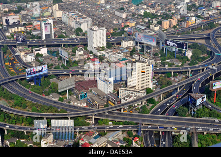 Blick vom Baiyoke Tower, Stadt, Thailand, Bangkok Stockfoto