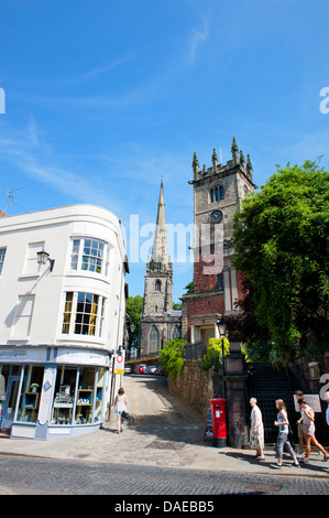 Die Kirchen von St. Alkmund und St. Julians, Shrewsbury, Shropshire, England Stockfoto