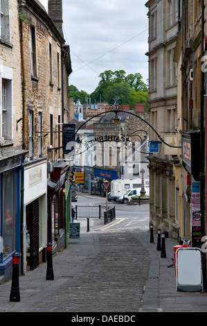 Catherine Hill oder St. Catherines, Frome Somerset, England am sonnigen Tag Stockfoto