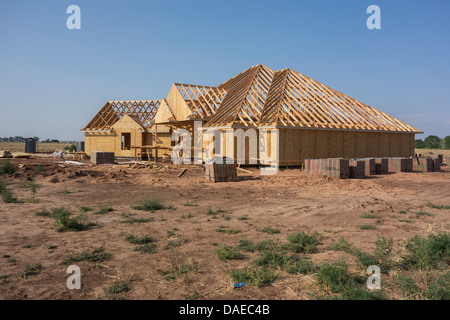 Neuen Hauptaufbau in ländlichen Oklahoma, USA. Stockfoto