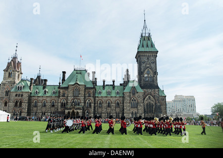 Ändern der Guard Zeremonie - Parliament Hill - Ottawa Ontario Kanada Stockfoto