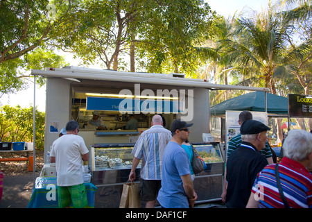 Mindil Beach berühmter Sunset Market in Darwin, Northern Territory, Australien Stockfoto