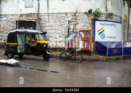 Wetter Indien Mumbai Hauptstadt Regen Monsunzeit Stockfoto