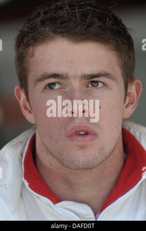 Britische Formel1-Fahrer Paul di Resta für Force India Bild bei Testfahrten auf der Rennstrecke Circuit de Catalunya in Barcelona, Spanien, 20. Februar 2011. Foto: David Ebener Stockfoto