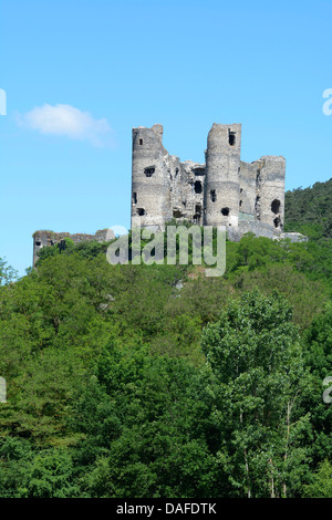 Domeyrat Burg in Haute-Loire, Auvergne, Frankreich Stockfoto