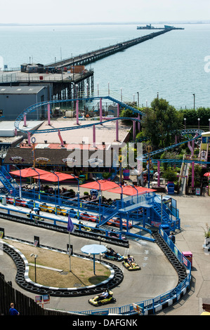 Adventure Island und Pier in Southend on Sea. Essex. VEREINIGTES KÖNIGREICH. Stockfoto