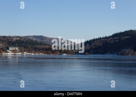 Chambon-Sees, Sancy Bergen am Rücken, Parc Naturel Regional des Vulkane d ' Auvergne Stockfoto