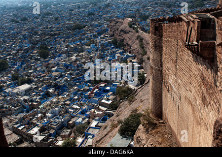 Jodhpur Stadtansicht vom Mehrangarh Fort. Jodhpur, Rajasthan, Indien Stockfoto