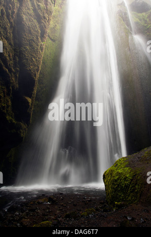 Gljufrabui oder Gljufurafoss-Wasserfall - Südisland Stockfoto