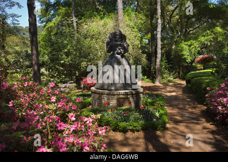 QUEEN ELIZABETH 1 STATUE ELISABETHANISCHEN GÄRTEN ROANOKE ISLAND OUTER BANKS NORTH CAROLINA USA Stockfoto