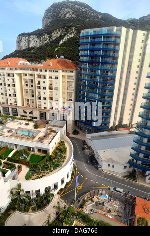 Hotel Komplex Ocean Village an der Marina, Gibraltar Stockfoto