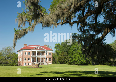 DRAYTON HALL PALLADIANISCHE HERRENHAUS CHARLESTON SOUTH CAROLINA USA Stockfoto