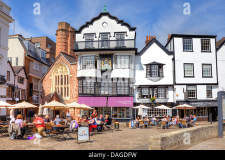 Kathedrale in der Nähe, Exeter, Devon, England Stockfoto