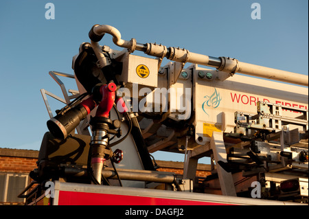 Feuer & Rettung Hebebühne Monitor Schlauch Düse Stockfoto