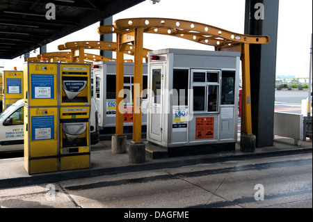 Liverpool Mersey Tunnelstraße Mautstelle UK Stockfoto