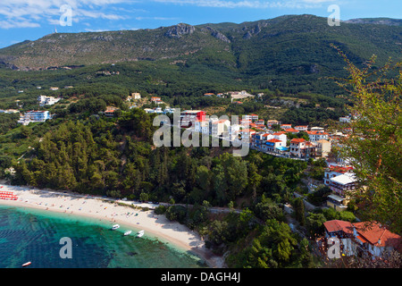 Valtos-Strand in der Nähe von Parga Stadt von Syvota Gebiet in Griechenland. Stockfoto