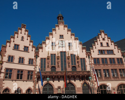 Frankfurter Rathaus aka Rathaus Roemer in Roemerberg Deutschland Stockfoto