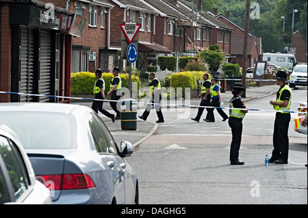 Bilder vom Nagel Bombardierung Tipton West Midlands Großbritannien 12. Juli 2013 Stockfoto