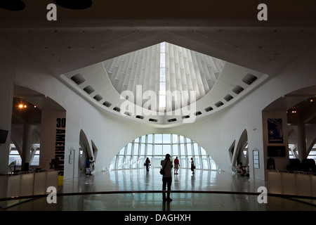 Die Lobby des Milwaukee Art Museum (MAM) sieht in Milwaukee Stockfoto