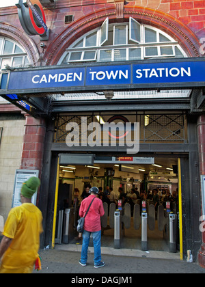 U-Bahnstation Camden Town, London, England, Vereinigtes Königreich Stockfoto