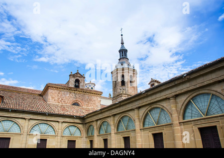 Innenhof des Klosters San Millan de Yuso, La Rioja Stockfoto