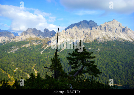 Blick vom Monte Popena, Cadini Di Misurina, Italien, Südtirol, Dolomiten Stockfoto