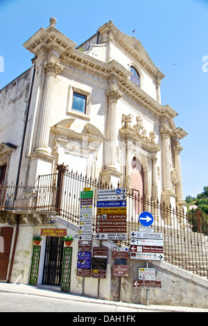 Kirche der Santissime Anime del Purgatorio in der barocken Stadt Ragusa Ibla, Sizilien, Sicilia, Italien, Italia Stockfoto