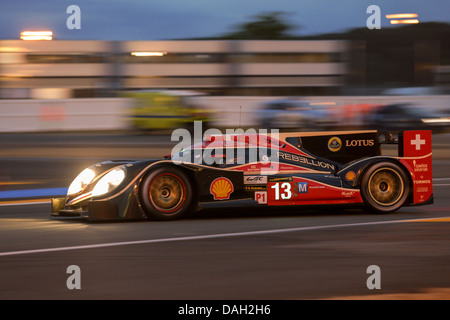 LE MANS, Frankreich - 23.Juni Lola #13 Rennen in einer Qualifikation für die 24 Stunden von Le Mans 2013 Stockfoto