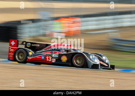 LE MANS, Frankreich - 23.Juni Lola #13 Rennen in einer Qualifikation für die 24 Stunden von Le Mans 2013 Stockfoto